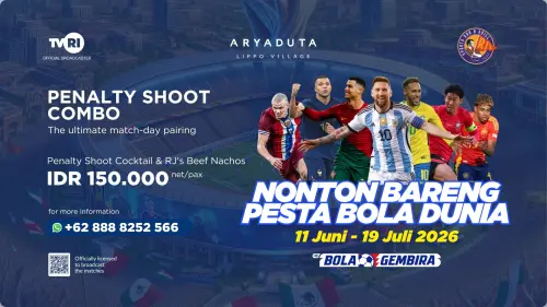 Nobar Resmi World Cup 2026 Seru di RJ's ARYADUTA