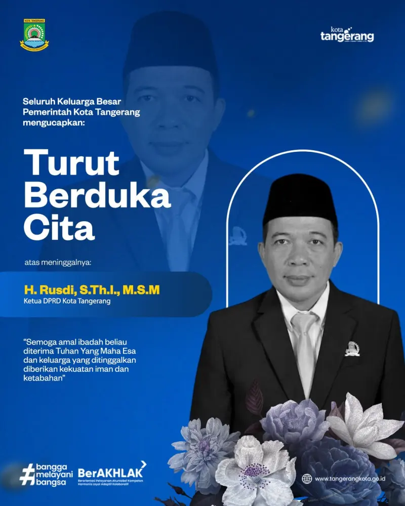 Kabar Duka, Ketua DPRD Kota Tangerang Tutup Usia