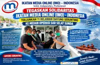 Tegaskan Solidaritas, IMO-Indonesia Terjunkan 11 Relawan Dayung Serunting ke Medan Operasi SAR Selat Sunda