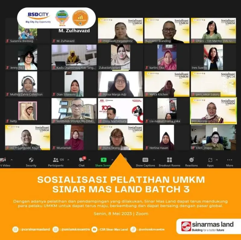 Sinar Mas Land Kembali Gelar Pelatihan UMKM Batch Ke-3