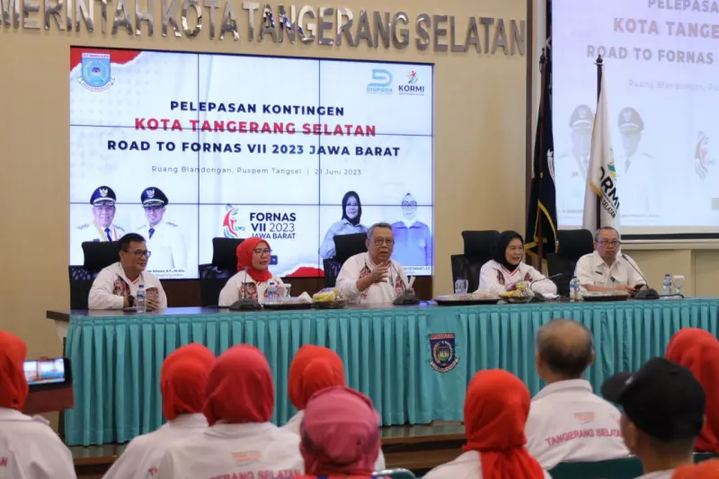 Lepas 258 Kontingen Kormi Tangsel ke Ajang Fornas VII, Benyamin: Ukir Prestasi Terbaik