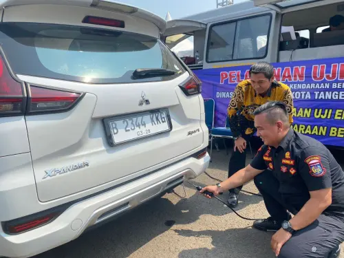 Uji Emisi Kendaraan Bermotor Tekan Polusi Udara di Tangsel