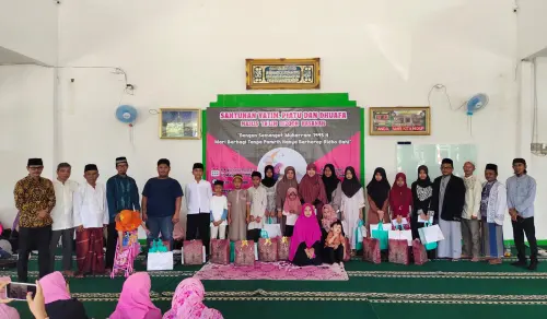 Usai Dzikir dan Doa, MT Risqon Hasanah Kabupaten Bogor Santuni Yatim Dhuafa