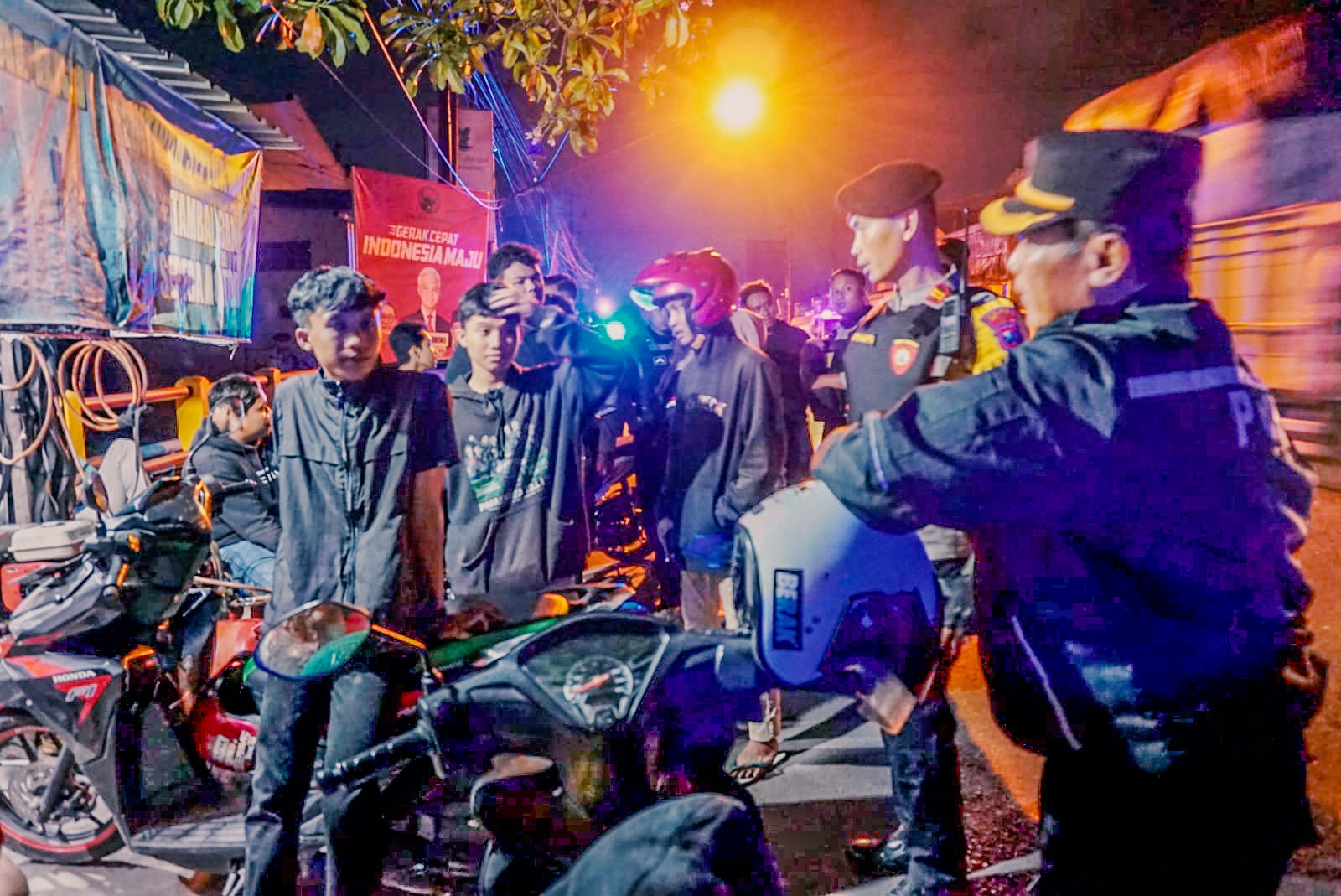 Polsek Mojoroto Siaga Gangguan Kamtibmas Pasca Pagelaran Pencak Dor di BlitarÂ 