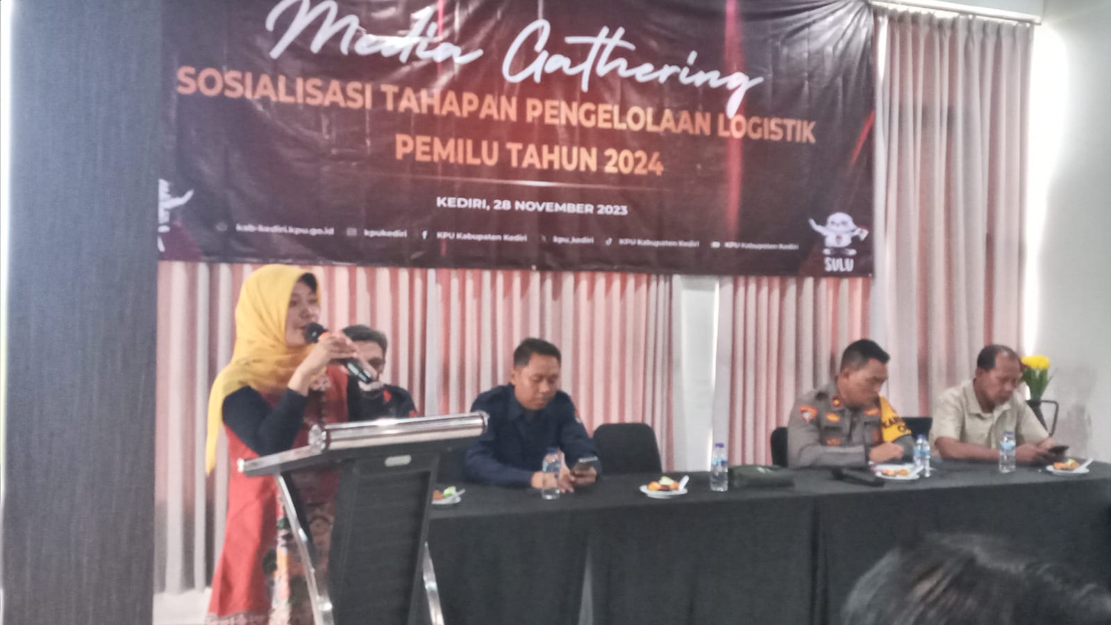 KPU Kabupaten Kediri Sosialisasi Pengelolaan Logistik Pemilu 2024