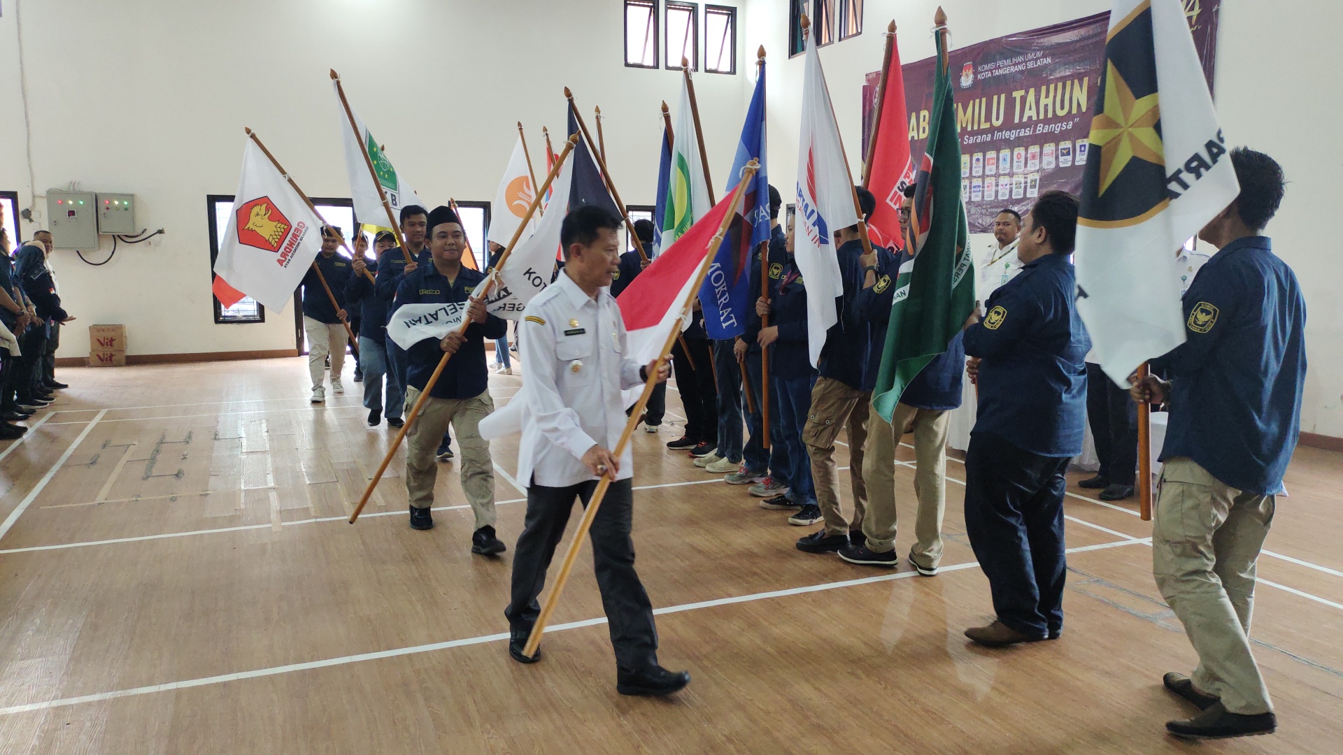 PPK Ciputat Timur Terima Kirab Pemilu 2024, Keliling ke Enam KelurahanÂ 