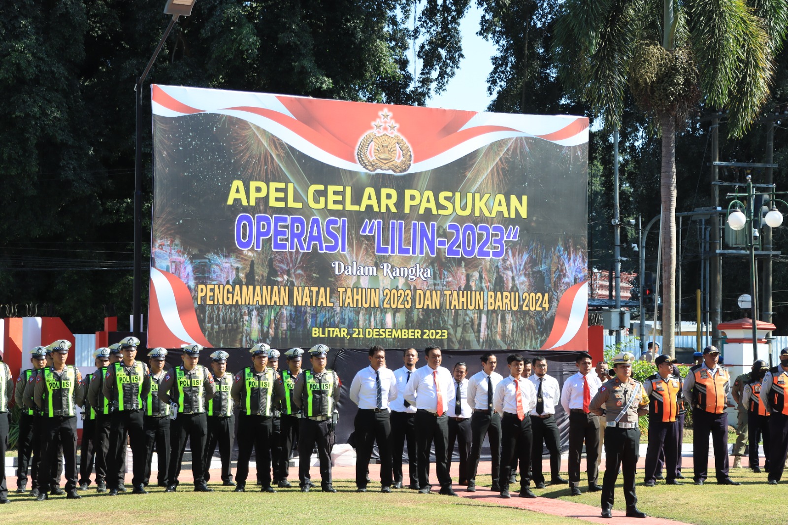 Polres Blitar Kota Cek Kesiapan 189 Pasukan Operasi Lilin Semeru