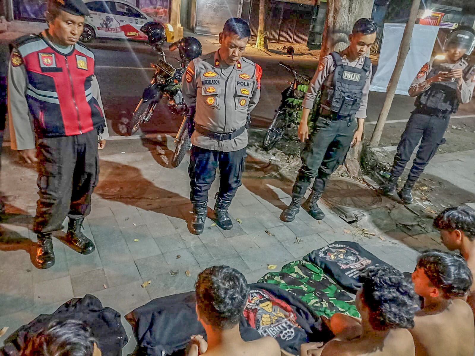 Konvoi Liar Gunakan Atribut Perguruan Silat, Sejumlah Pemuda diamankan Petugas