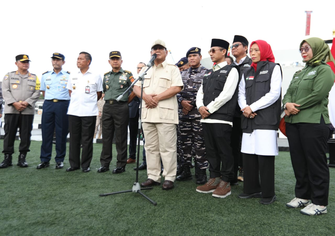 Baznas RI Gandeng TNI AL Kirim 60 Ton Bantuan ke Palestina