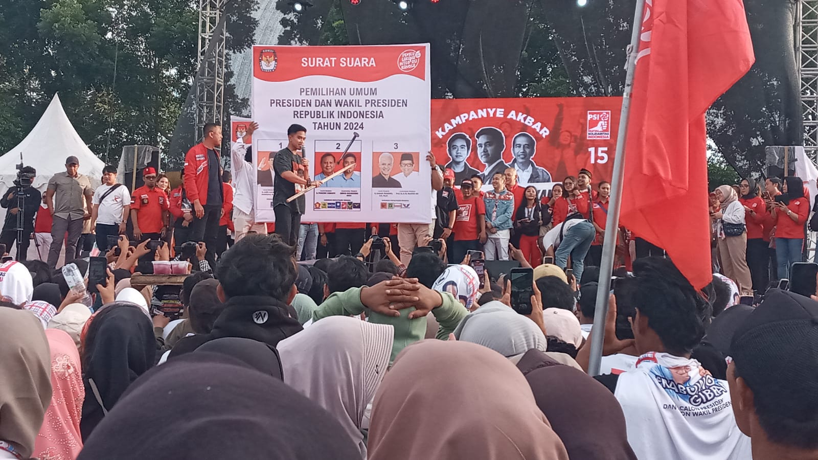 PSI Gelar Kampanye Terbuka, Kaesang Ajak Pemilih Coblos Nomor 2