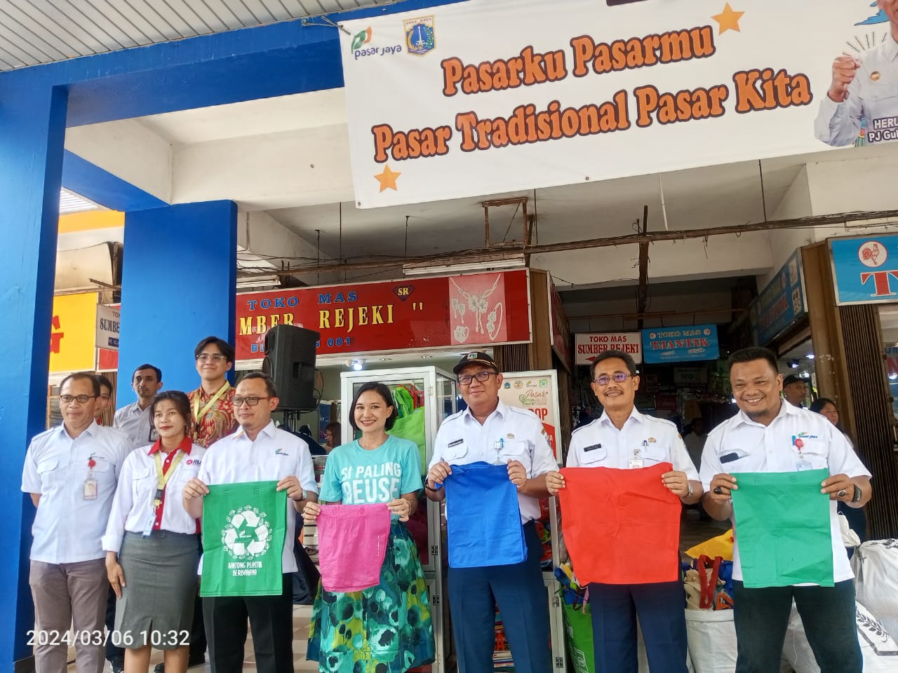 HPSN, Seluruh Pasar di Jakarta Ajak Gunakan Kantong Spunbond
