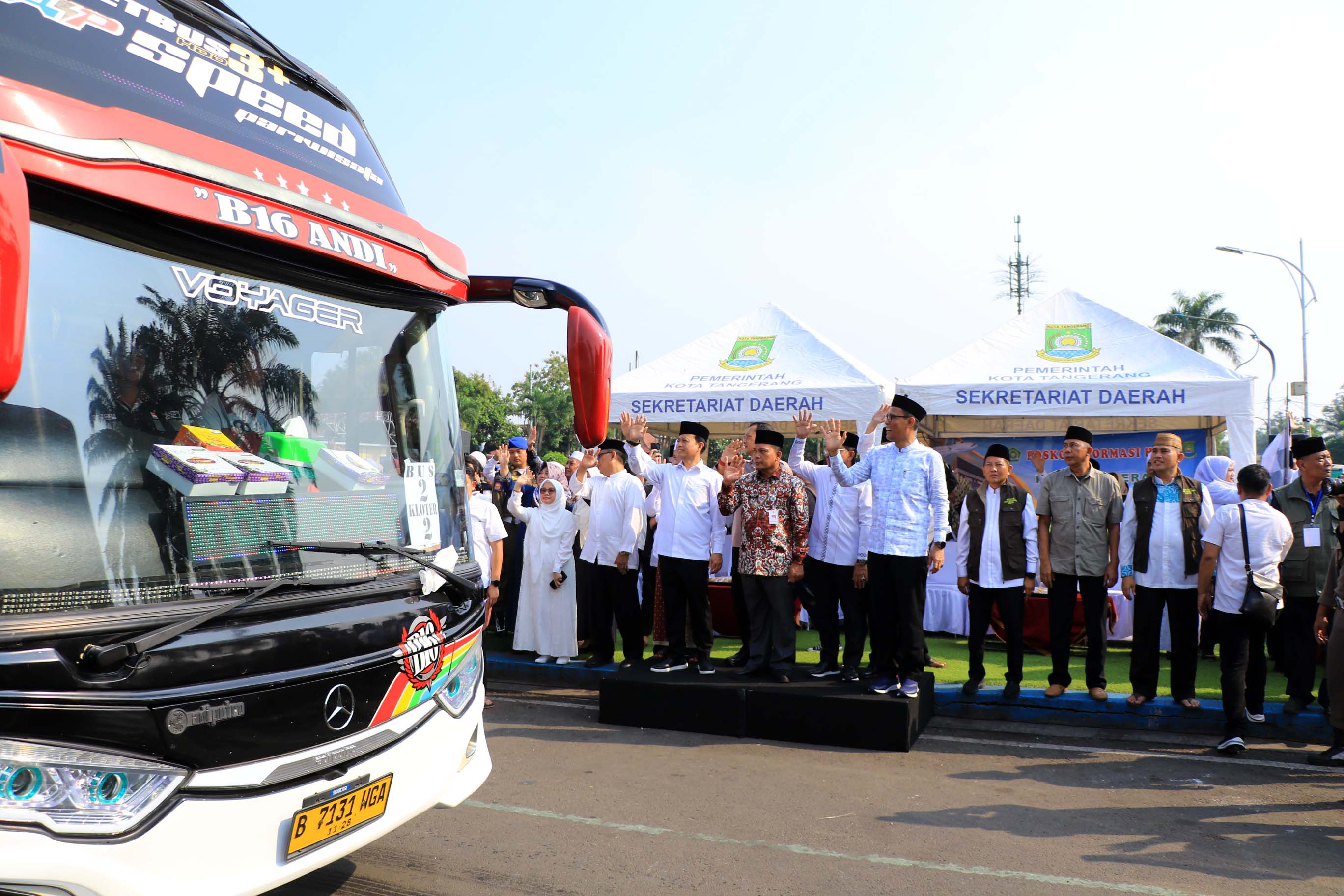 Pj Wali Kota Lepas 431 Jamaah Calhaj Kota Tangerang