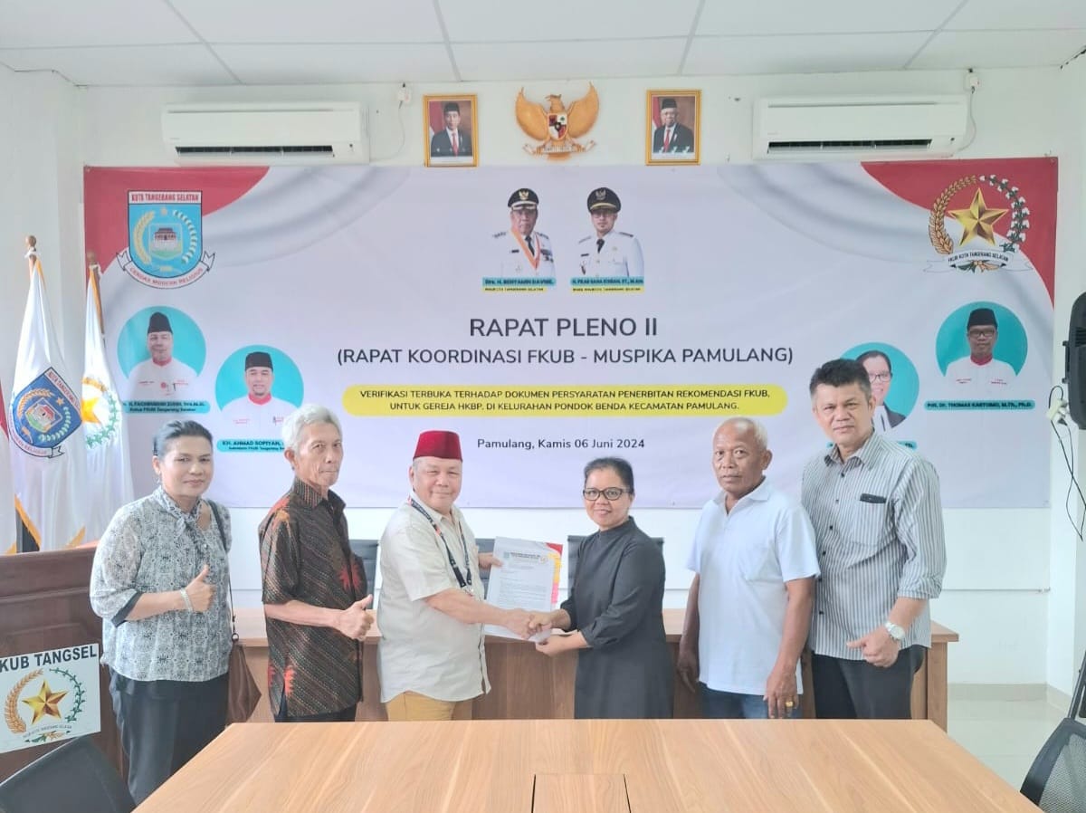 Dua Kali Diplenokan FKUB Tangsel Terbitkan RekomendasiÂ HKBP Pamulang