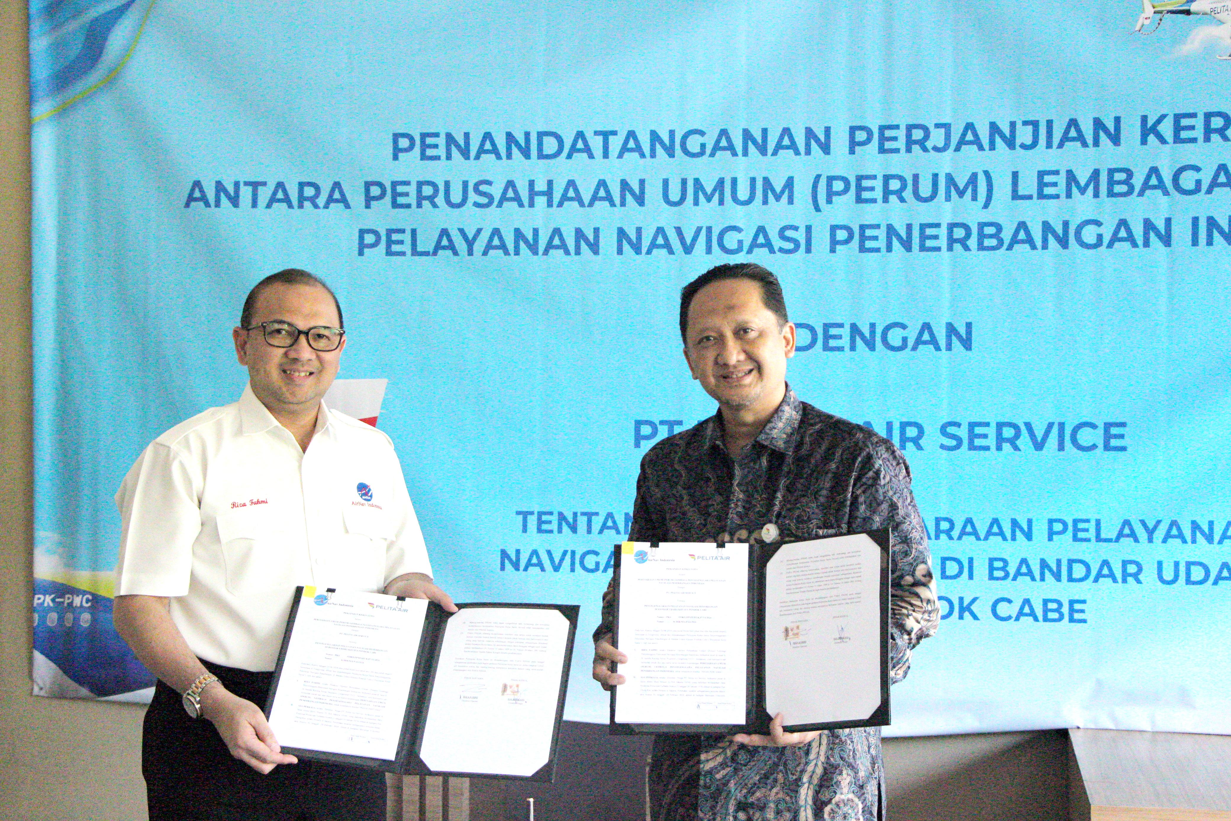 Pelita Air-AirNav Indonesia Jalin Kerja Sama Layanan Navigasi Penerbangan di Bandara Pondok Cabe