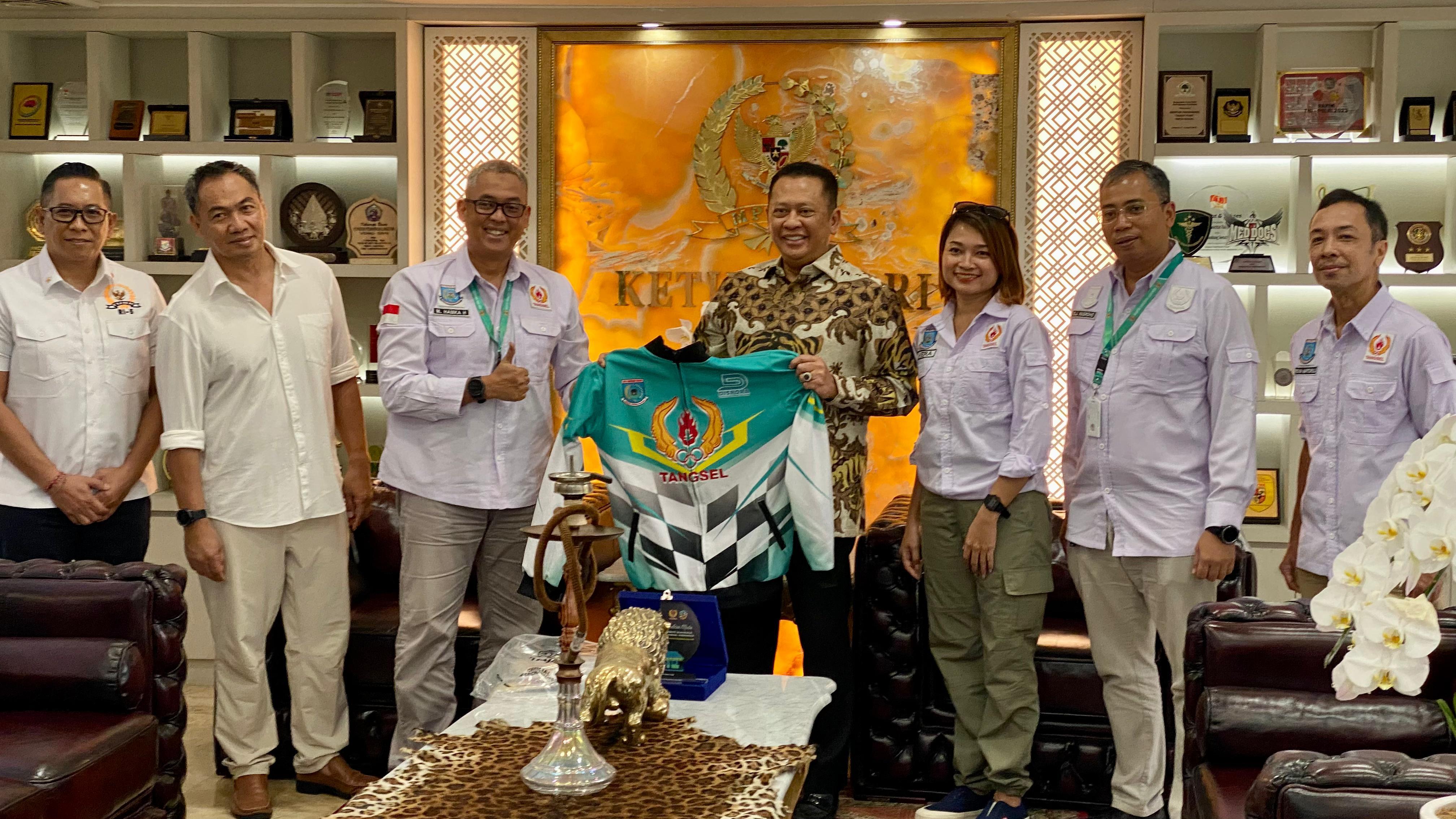 Ketua MPR Dukung Program KONI Tangsel, Kembangkan Sport Tourism dan Sport Industry