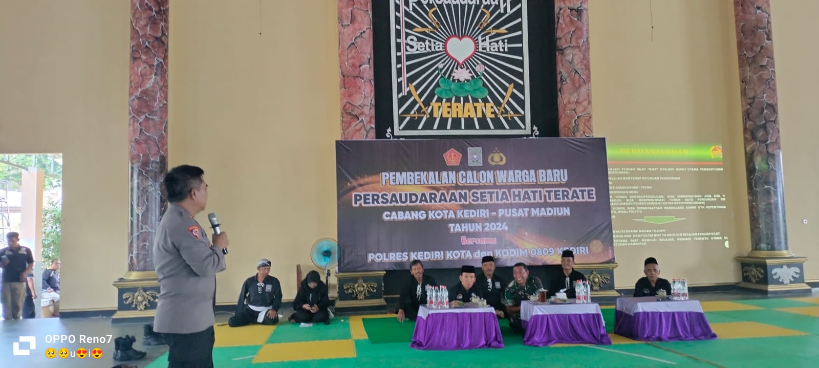 Sinergitas TNI - Polri Kota Kediri Beri Pembekalan Calon Warga Baru PSHT