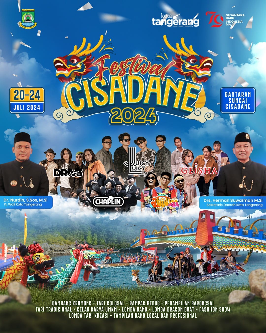 Geisha, Drive dan Juicy Luicy Meriahkan Festival Cisadane 2024