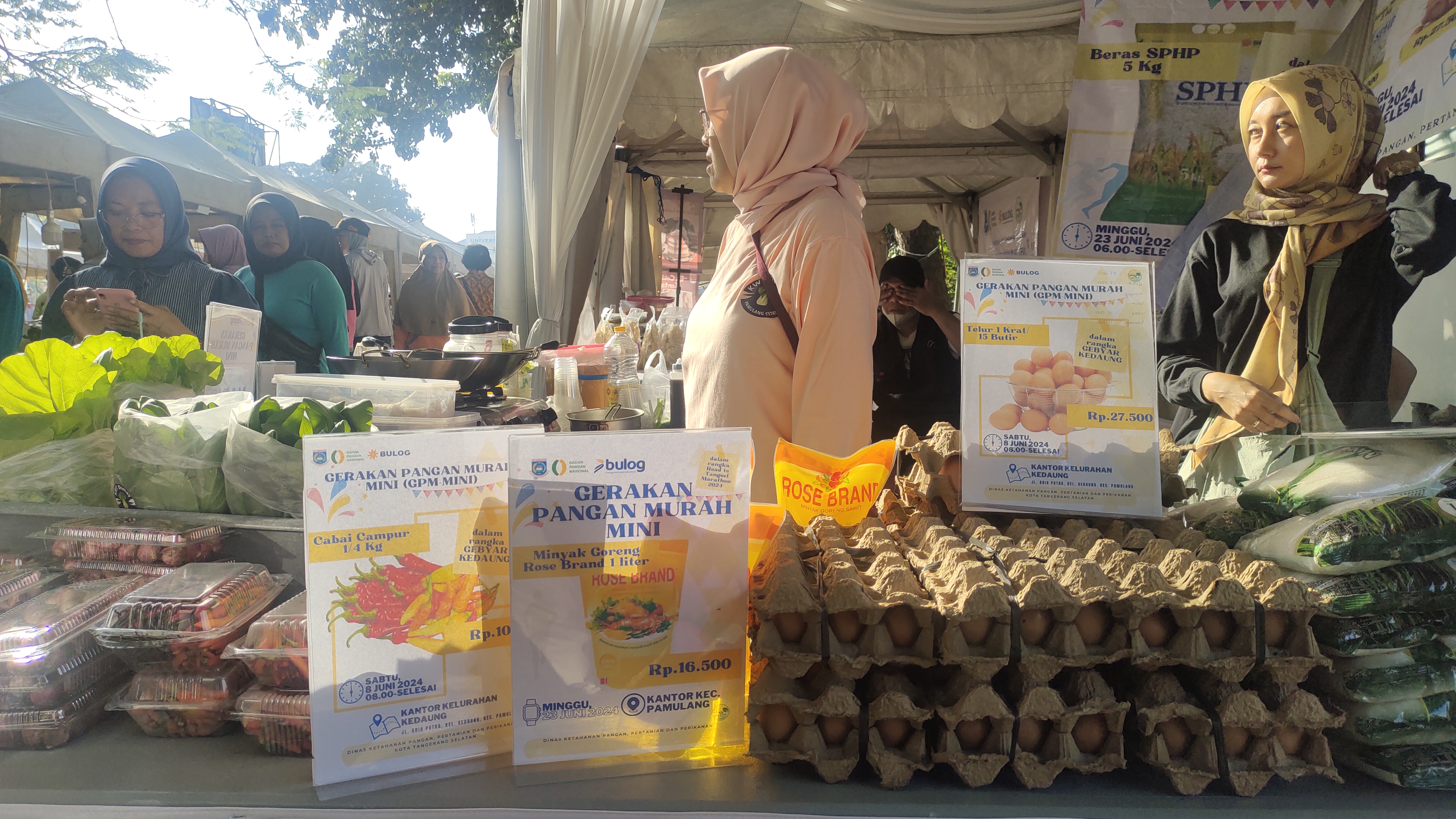 DKP3 Kota Tangsel Gencar Gelar Bazar Pangan Murah, Kali Ini Di Kecamatan Pamulang