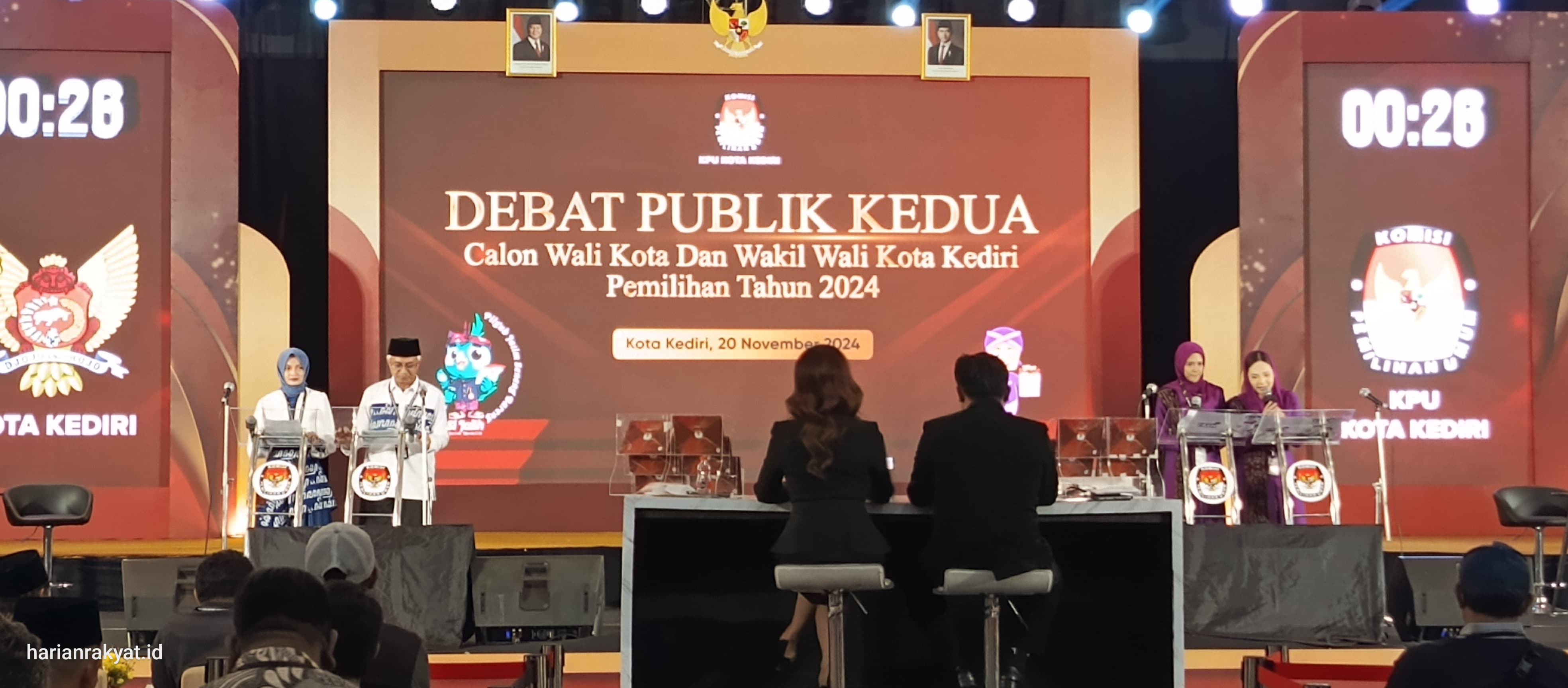 Debat Pamungkas Pilkada Kota Kediri, Masyarakat Tentukan Pilihan Walikota Wakil Walikota