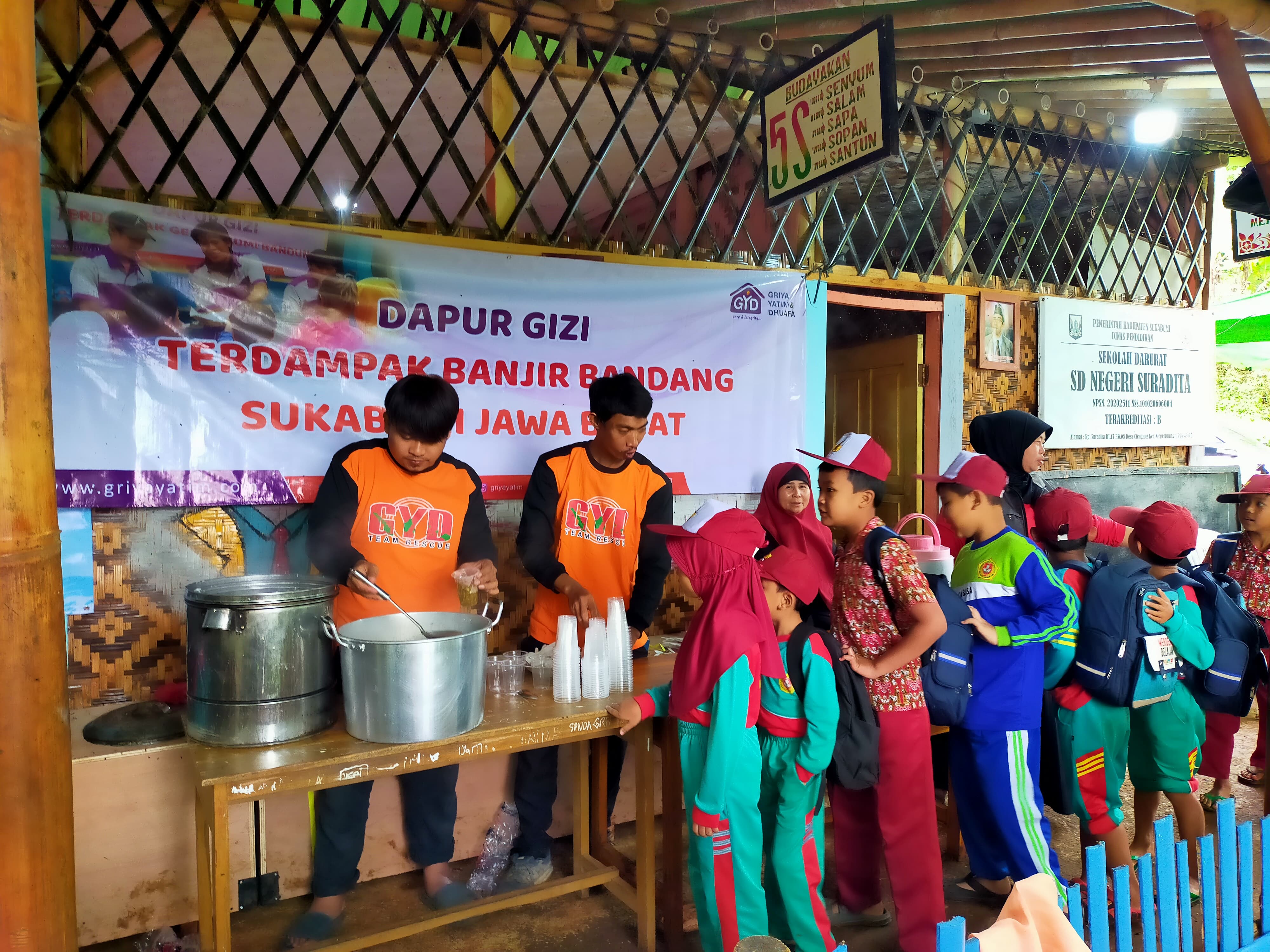 Bantu Anak Terdampak Bencana Sukabumi, GYD Buka Dapur Gizi