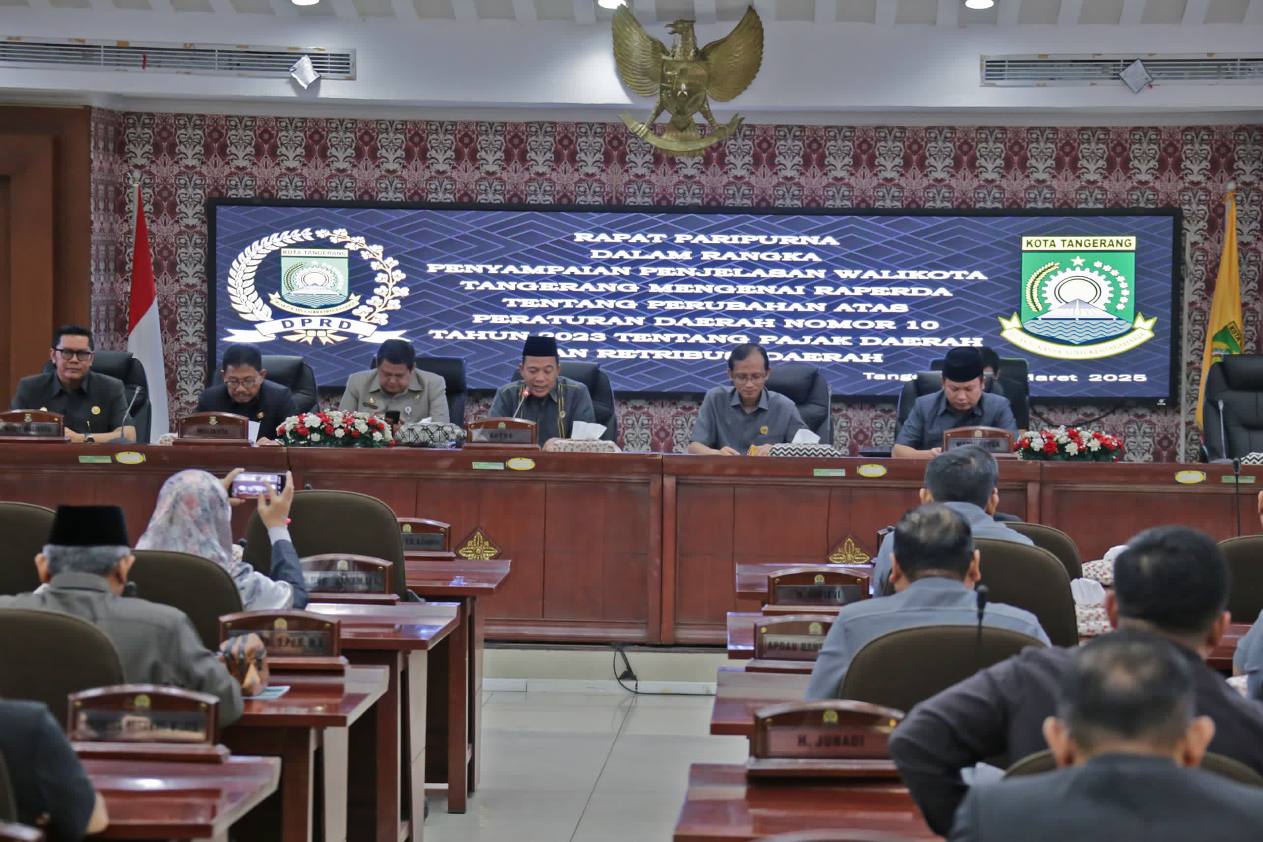 DPRD Kota Tangerang Gelar Paripurna Raperda Pajak dan Retribusi Daerah