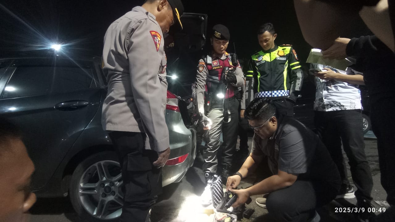 Polres Kediri Kota Amankan Airsoft Gun saat Razia Malam Ramadan