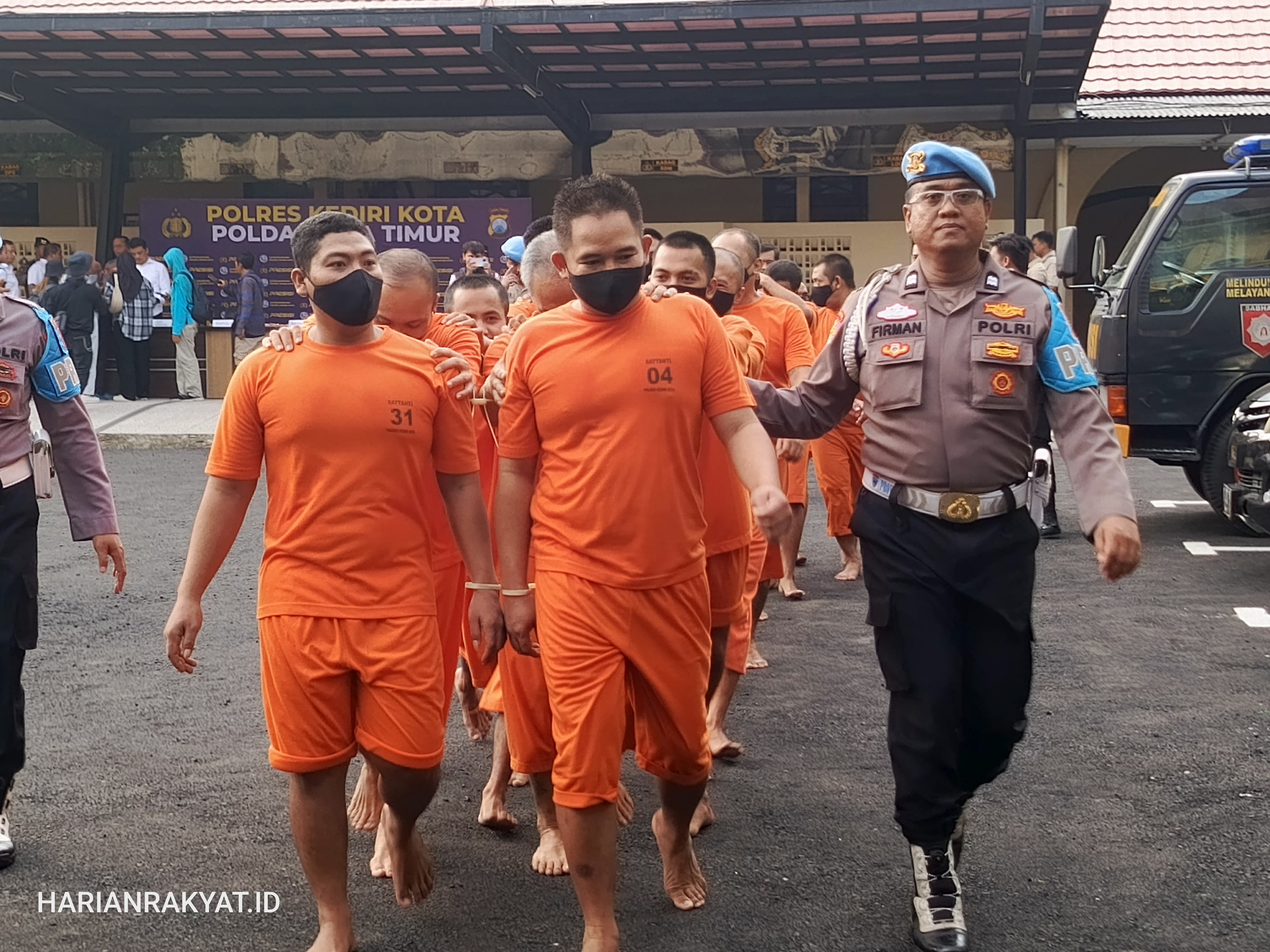 Selama Dua Bulan, Polres Kediri Kota Ungkap 19 Kasus Narkoba, 23 Tersangka Ditangkap