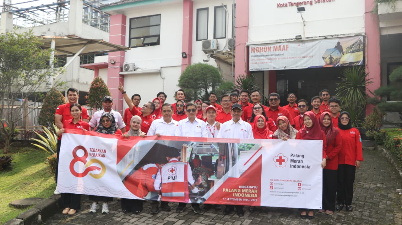 Peringati HUT ke-80, PMI Kota Tangsel Komitmen Tebarkan Kebaikan