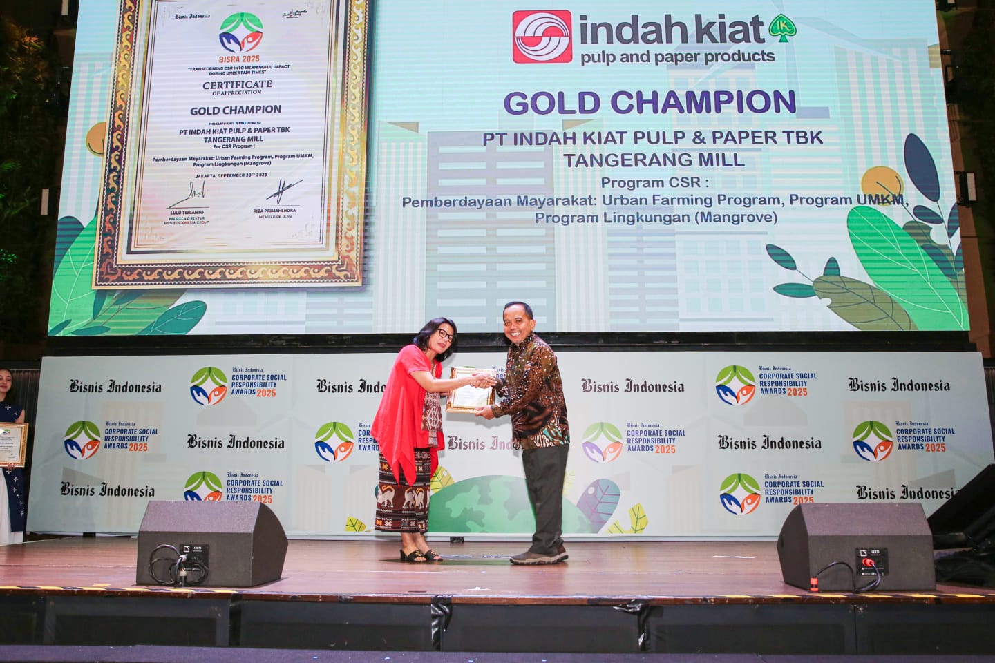 APP Group Raih Apresiasi di BISRA 2025 Melalui Indah Kiat Tangerang dan Perawang Mill