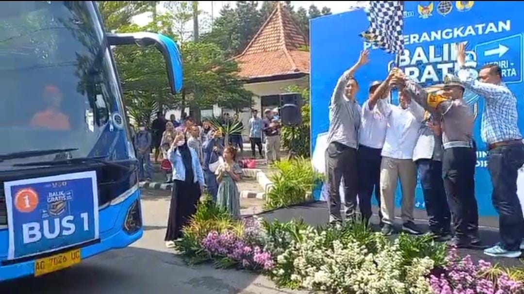 Arus Balik Lebaran 2026, 200 Warga Kediri Berangkat Gratis