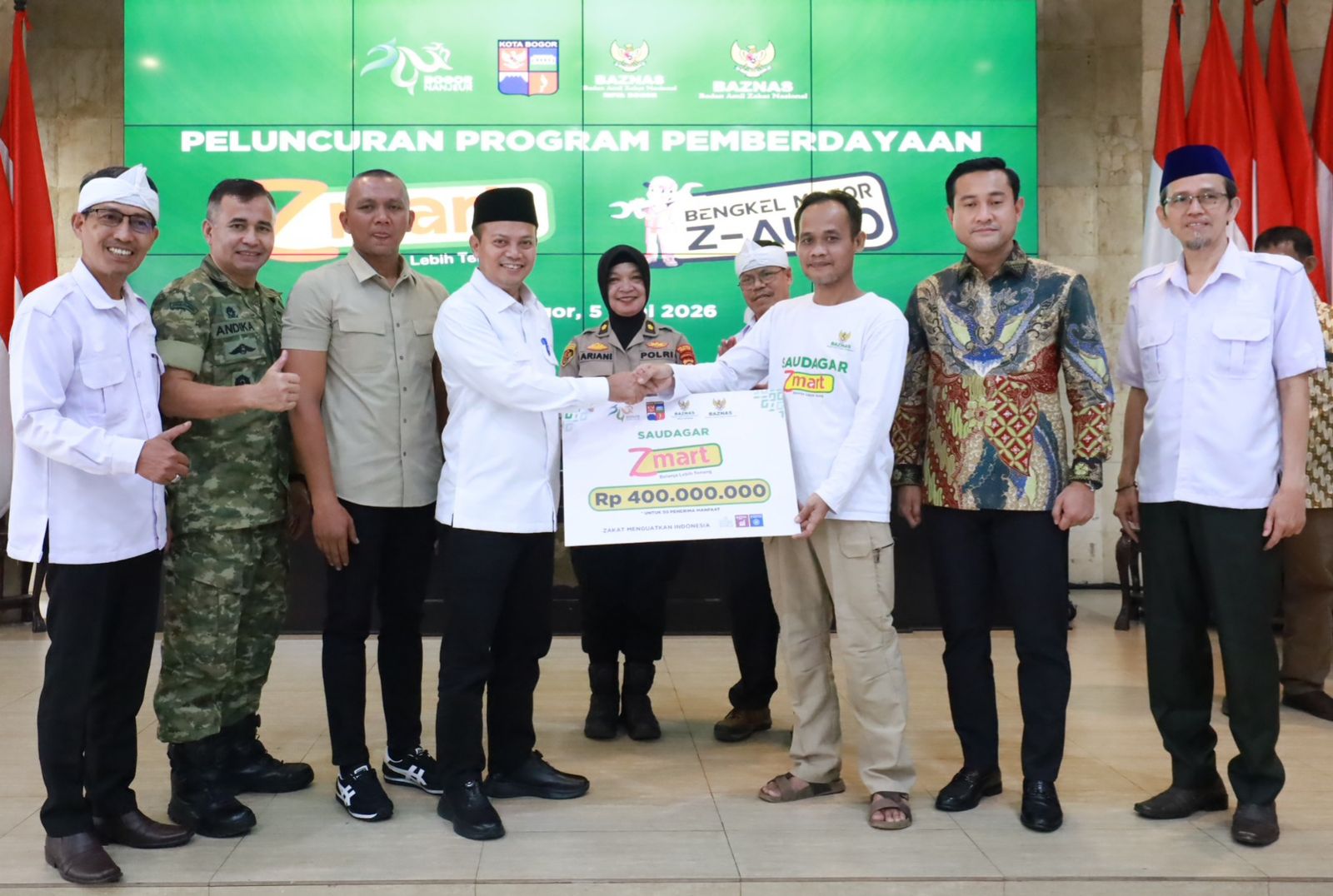 BAZNAS RI Kucurkan Rp500 Juta Mustahik Mandiri Kota Bogor